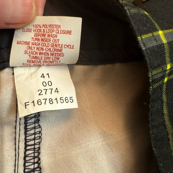 MOSSIMO SUPPLY CO plaid men’s bathing suit board shorts swimsuit size 38 green - Picture 8 of 13